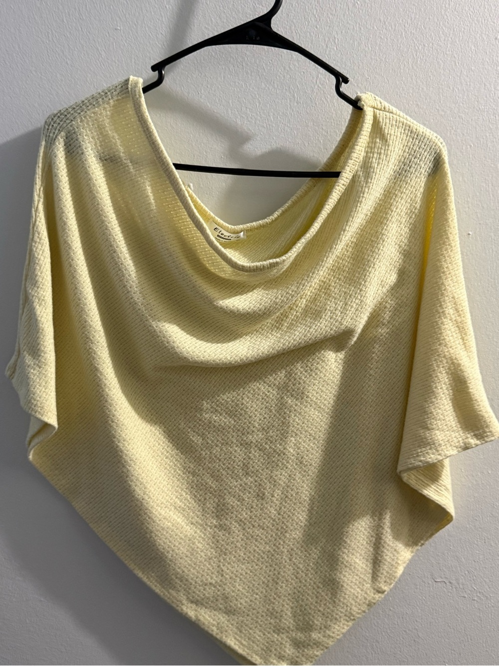 Electric Family Pale Yellow Cowl Neck Sweater